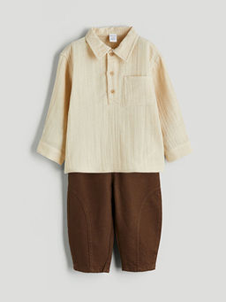 Erkek Bebek G?mlek ve Pantolon 2li Tak?m