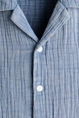 Camisa de muselina de manga corta Relaxed Fit - H&m фото 8