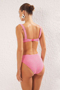 TRENDYOLMILLA Potikare Desenli Bralette Dokulu Regular Pretty Bikini Tak?m? TBESS25BT00036  фото 16
