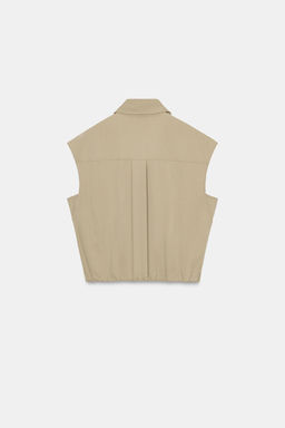 TOP CUELLO CAMISERO / Camel medio - Zara фото 9