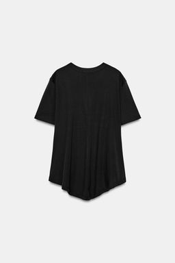 CAMISETA INTERLOCK BOLSILLO / Antracita oscuro - Zara фото 7