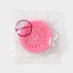 Цена за 3 шт. Молд для заливки Доляна Герберы, силикон, d=6 см, розовый  фото 6