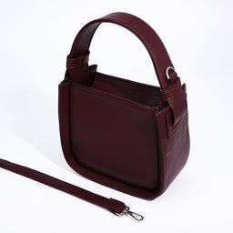 Сумка-тоут TEXTURA на молнии, цвет бордовый  фото 5