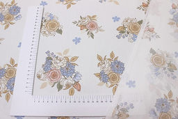 Сатин Ночь нежна - букеты, (комп), ш.2.35м, хлопок-100%, 120гр/м.кв - Купава фото 2