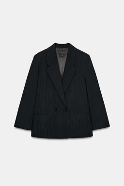 BLAZER OVERSIZE RAYA DIPLOM?TICA / Marino / Blanco - Zara фото 6