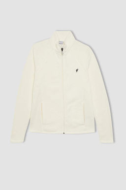 DeFactoFit флисовый кардиган стандартной посадки с двумя карманами  фото 9