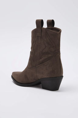 Koyu Kahverengi Suet Kovboy Kad?n Bot 
TAKAW26BO00066 - Trendyolmilla фото 12