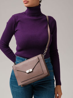 Сумка Deboro 30017 розово-серый