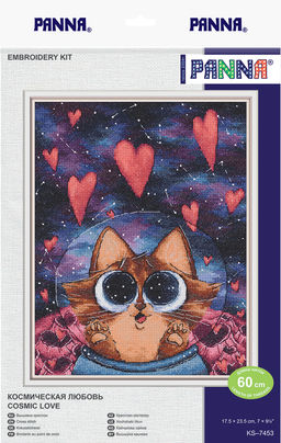 Набор для вышивания PANNA KS-7453 Космическая любовь 17.5 х 23.5 см