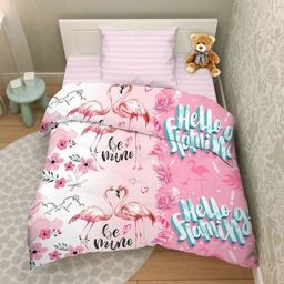 КПБ Фламинго поплин хлопок 100% 1, 5 сп. - Лен поволжья фото 2