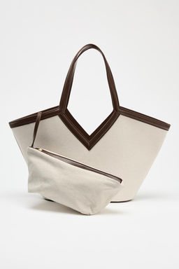 CANVAS CUT-OUT SHOPPER - Zara фото 4