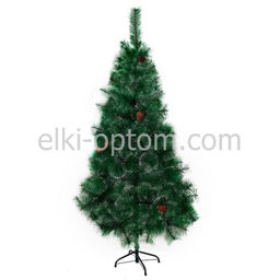 Сосна пушистая с инеем и шишками сборная 120 см