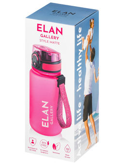 Бутылка для воды 350 мл 6,8*6,8*17 см "Style Matte" фуксия