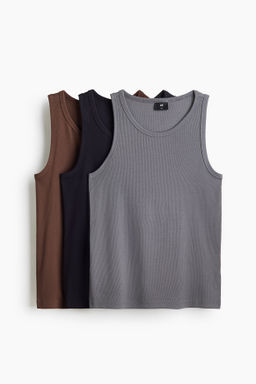 Pack de 3 camisetas sin mangas en canal? Slim Fit