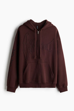 Chaqueta sudadera oversize con cremallera - H&m фото 4