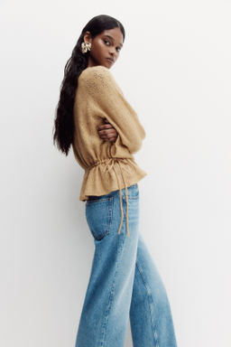 Top en punto pointelle con peplum - H&m фото 6