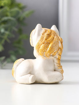 Фигурка Пони с косой, 6.5?6?4 см, перламутр