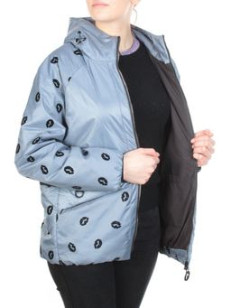 ZW-2166-C LT. BLUE Куртка демисезонная женская BLACK LEOPARD (100 гр.синтепона)