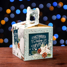 Цена за 5 шт. Подарочная коробка Чуду быть!, 10,8 х 10,8 х 10,8 см - Simaland фото 2