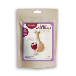 Набор для вязания Miadolla AMG-MN-0151 Вино и круассан