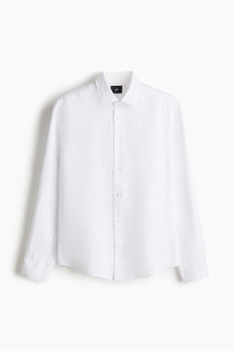 Camisa de lino Slim Fit - H&m фото 5