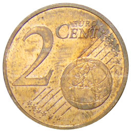 Монета 2 евроцента 1999 года Франция