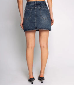 Джинсовая юбка #КТ9553, синий