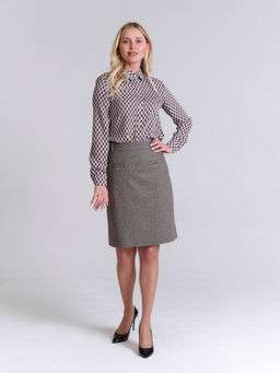 юбка для холодной погоды с добавлением шерсти - Трика фото 3