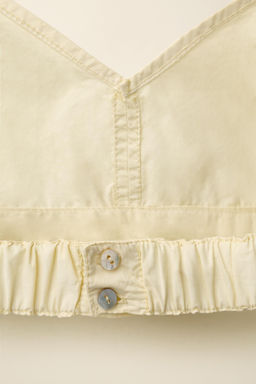 TOP POPEL?N CREATED BY CARAMEL LONDON X ZARA / Amarillo claro