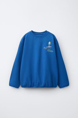 SUDADERA BORDADA CLARA CEBRIAN  / Azul?n