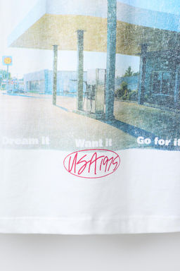 PETROL STATION PRINT T-SHIRT - Zara фото 4