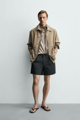 PARKA LIGERA VISCOSA - LINO / Vis?n oscuro