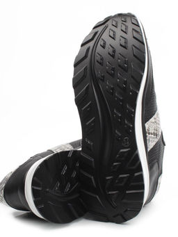 03-C129-1 BLACK Кроссовки женские (натуральная кожа)