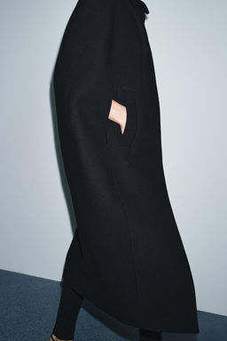 WOOL BLEND CAPE COAT ZW COLLECTION LIMITED EDITION - Zara фото 9
