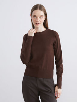 Bisiklet Yaka Kad?n Triko Kazak