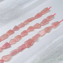 Бусины для украшений из Розового кварца 37 см