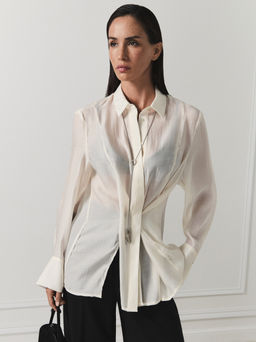 Блуза-трансформер с декоративными разрезами / Zarina