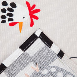 Набор кухонных полотенец Доляна С праздником Светлой Пасхи, 35х60см-2 шт, 100% хлопок, вафля 160 г/  фото 6