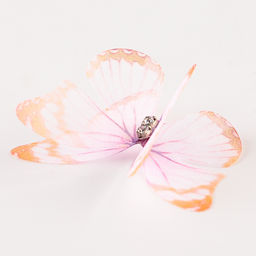 Декор для творчества «Бабочка», двухслойный, набор 12 шт., размер 1 шт. — 5×4 см, цвет оранжевый