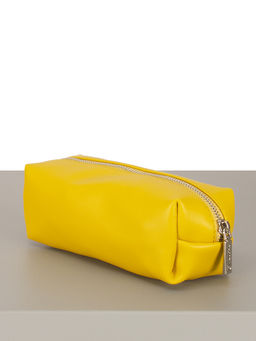 LACCOMA косметичка Гретта-Ф826-желтый эко кожа хлопок  фото 2