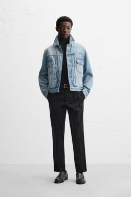 SLIM FIT CORDUROY TROUSERS - Zara фото 2