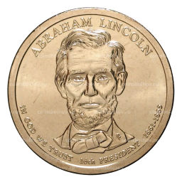 1 доллар 2010 года P Авраам Линкольн 16-й президент США