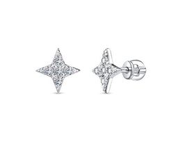 Серьги из серебра куб.циркон., В10-1259