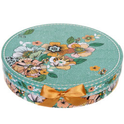 Тарелка керамическая в наборе 2шт "Цветочная радуга" 20,5см