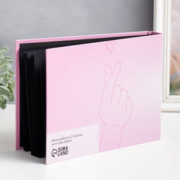 Фотоальбом на кольцах 25 листов Признание в любви, с уголками, тиснение 19?27?3 см