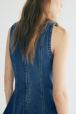 Vestido denim con falda acampanada - H&m фото 7