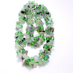 Бусы из камня Флюорит женское счастье, изобилие и благополучие