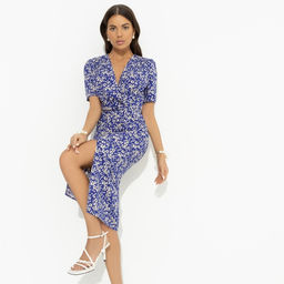 Платье из вискозы, Амур настиг (синий) - Charutti фото 6