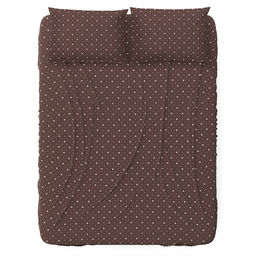 Простыня 1,5 спальная "Корсика" коричневый 150х215см, бязь "Комфорт" 121г/м2, хлопок 100%, упаковка "эконом" ПВХ 28х41см, "Домашняя мода" (Россия)