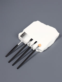 Цена за 15 шт. Набор кистей для макияжа SMOKY, 4 шт., чёрная